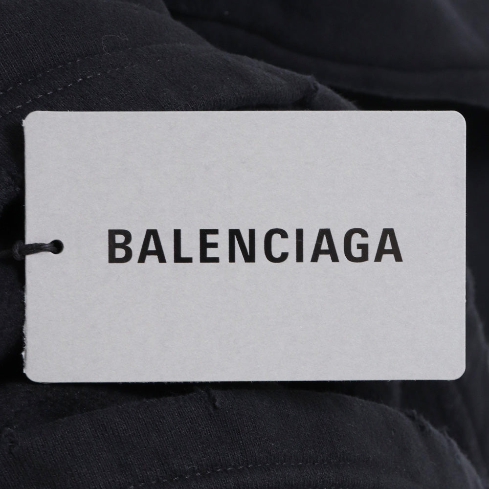 Balenciaga 21AW Free Embroidered Hoodie Black Size XS