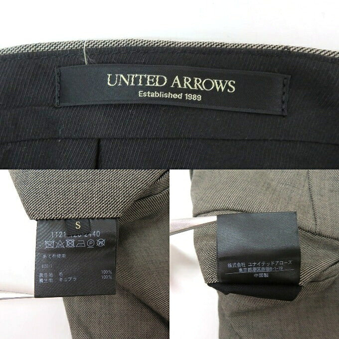 UNITED ARROWS Sharkskin Tailored Jacket & Set Gray Size S