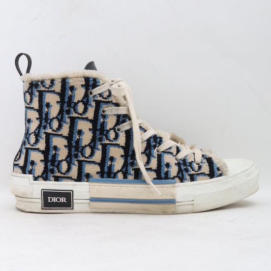 DIOR HOMME 22SS B23 Oblique High Sneakers Beige Size EU 42