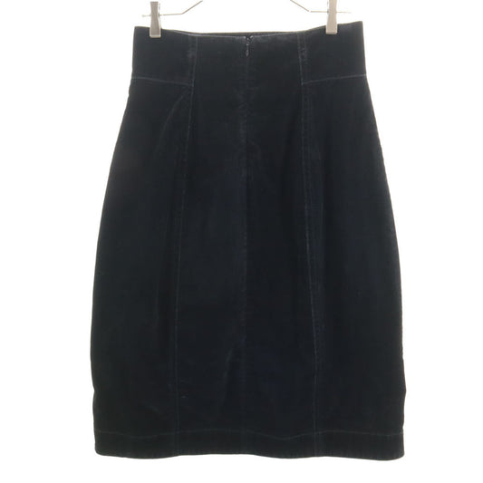 MARNI Made in Italy Moleskin Midi Skirt Black Size 40