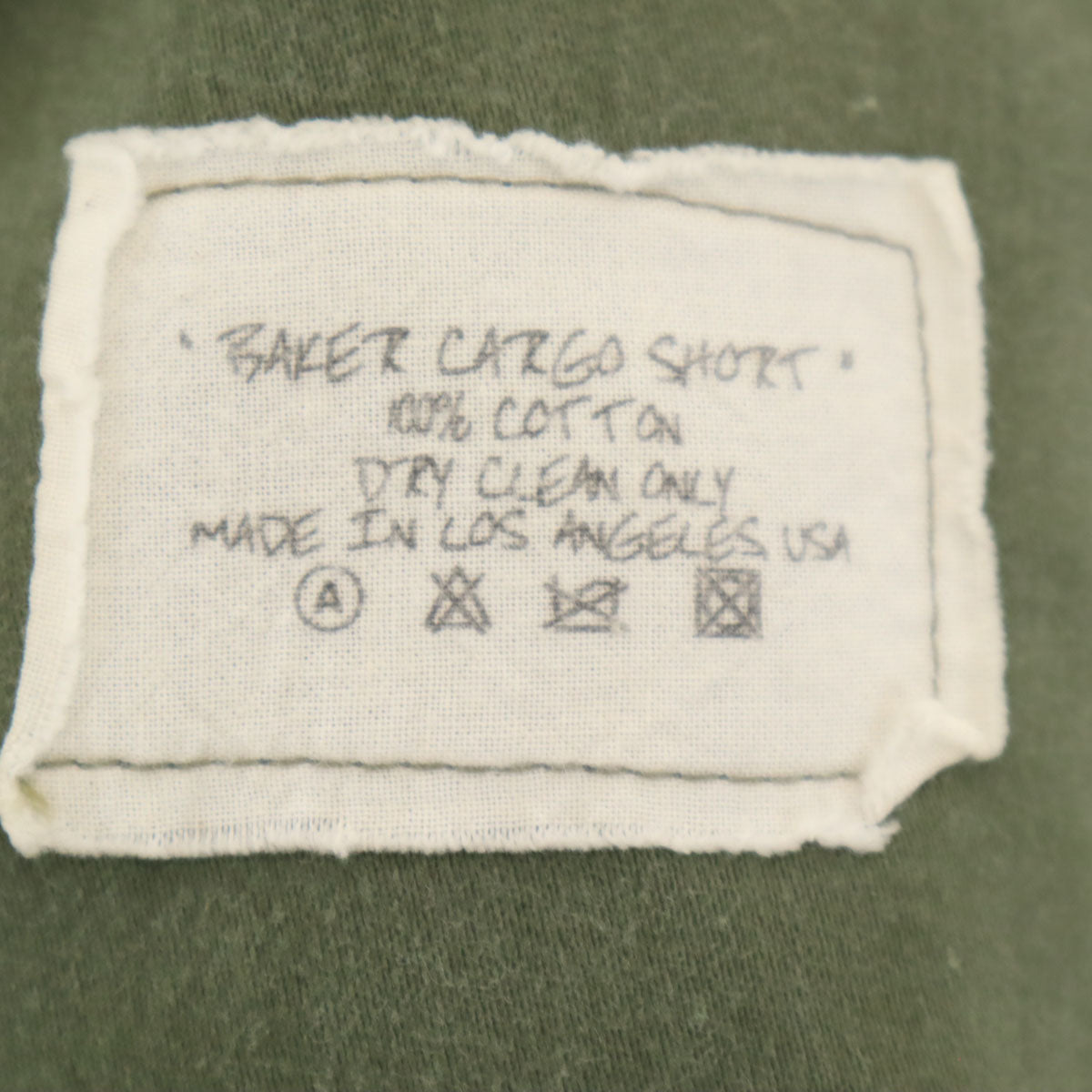 GREG LAUREN USA Made Khaki Cargo Shorts