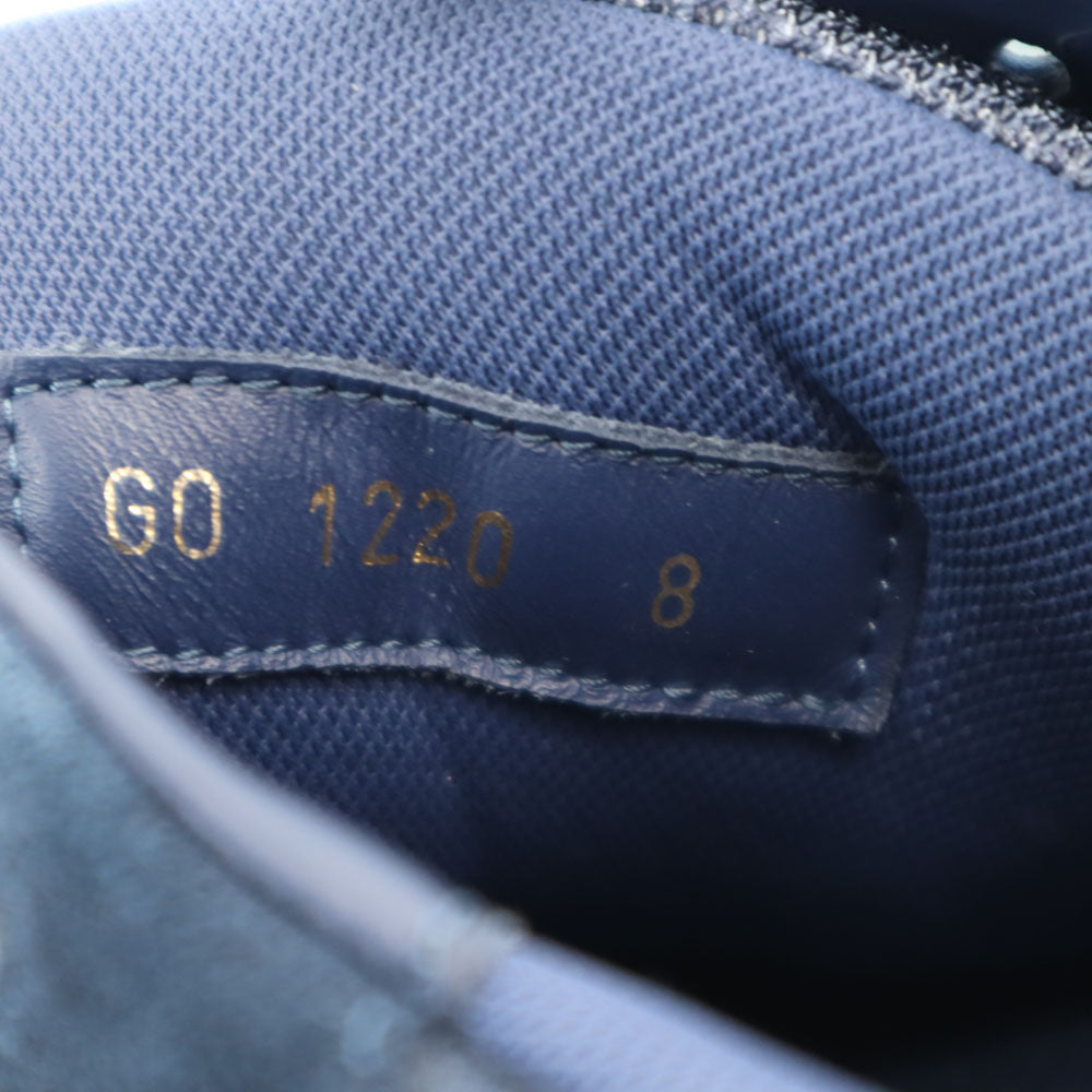 LOUIS VUITTON Italian-made Avue Line Sneakers Navy Size 8
