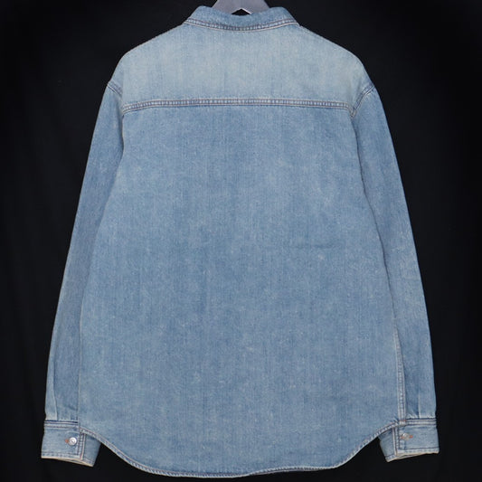 DIOR 25SS Cotton Denim Overshirt Indigo Shirt Size 39