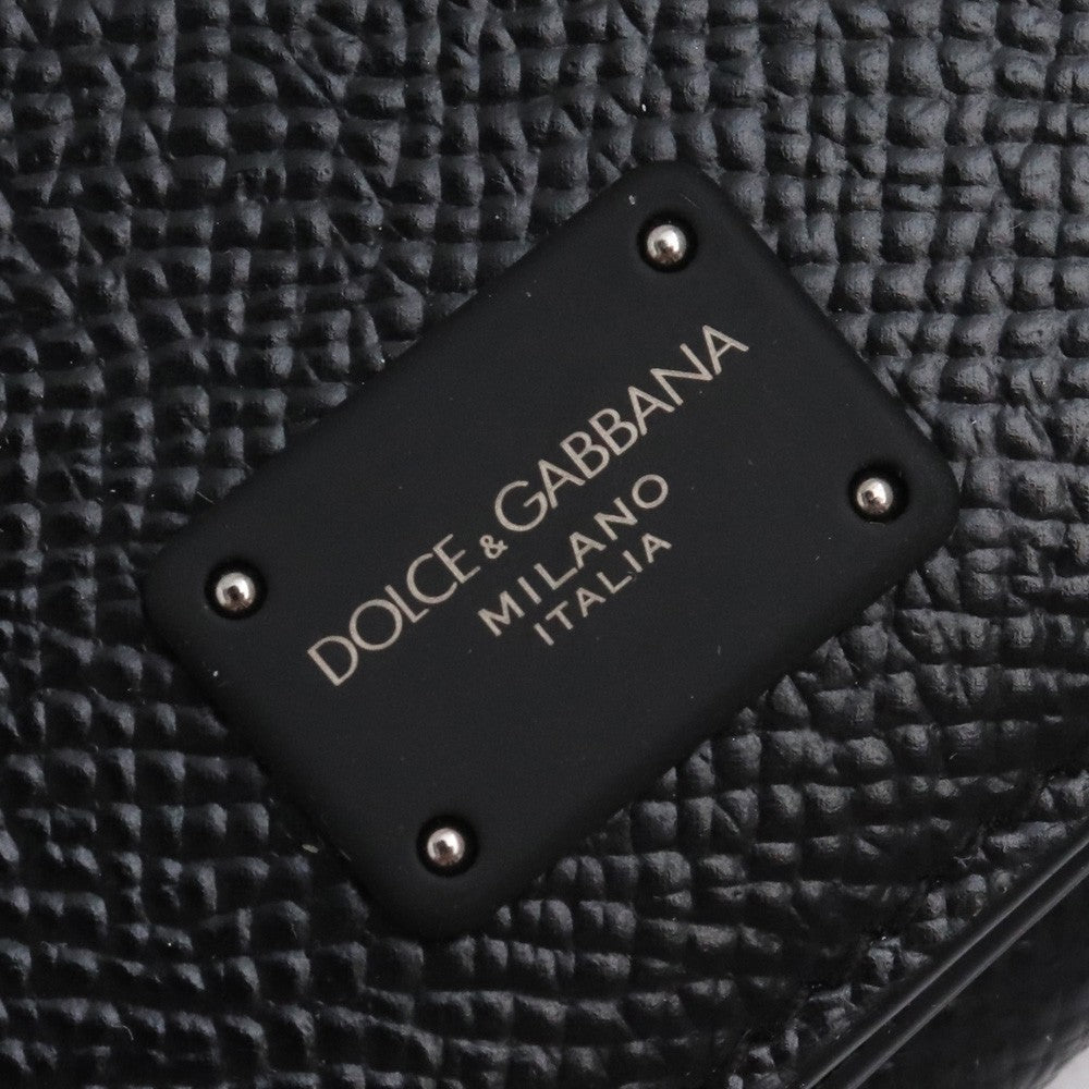 DOLCE&GABBANA Tri-Fold Mini Wallet Black Size F