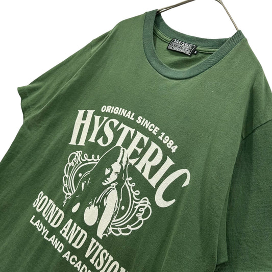 HYSTERIC GLAMOUR 25AW LADYLAND ACADEMY T-Shirt Green Size M