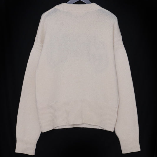 MARNI Shetland Wool Nylon Crewneck Sweater White Size 46