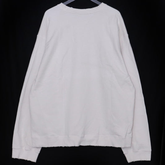 ANCELLM Aging Over Sweatshirt Ivory Size 2