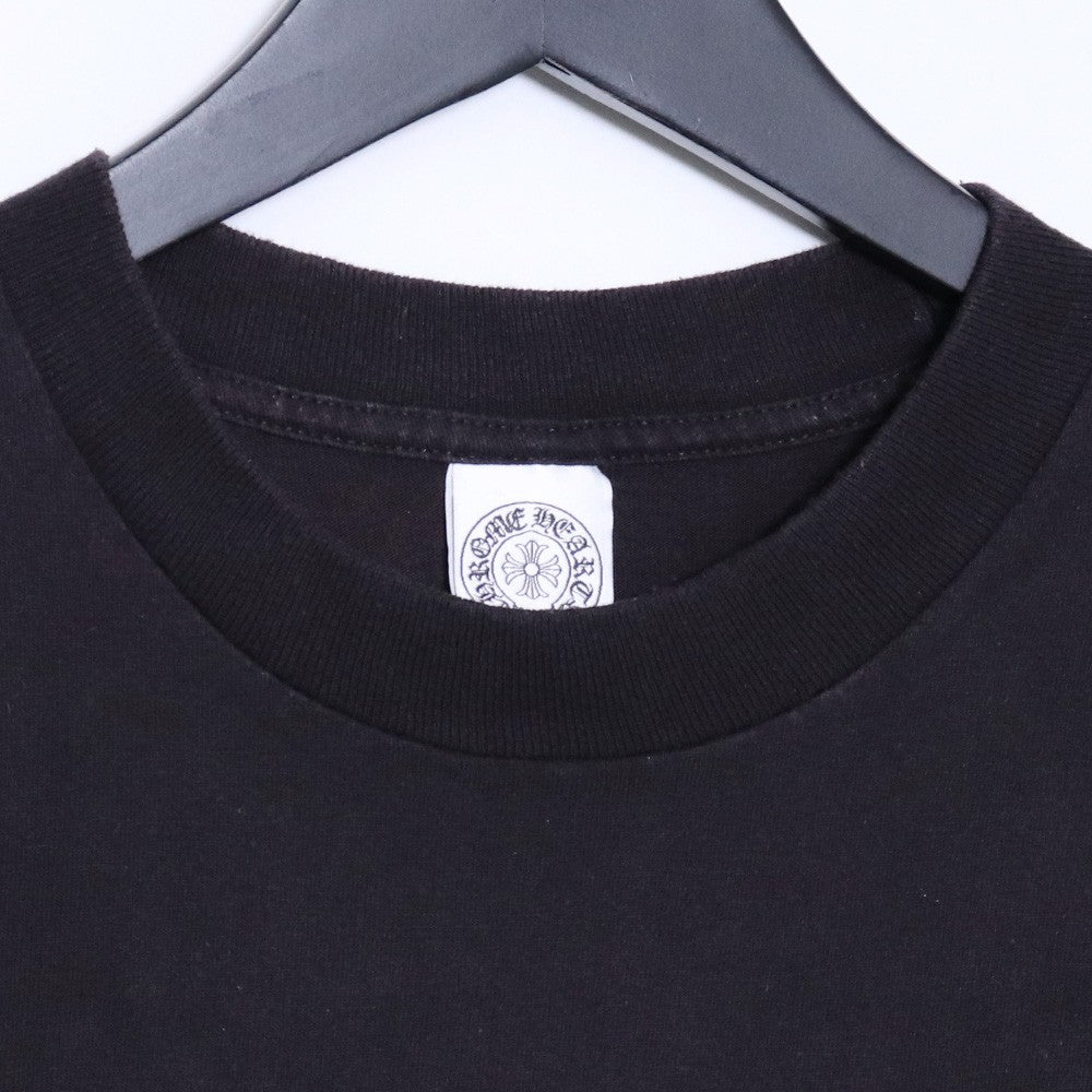 CHROME HEARTS Old CH Plus Red Horseshoe T-Shirt Black Size M