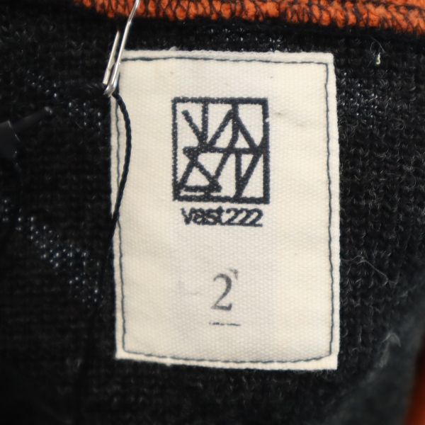 VAST 19AW Bicolor V-Neck Knit Vest Multi Size 2