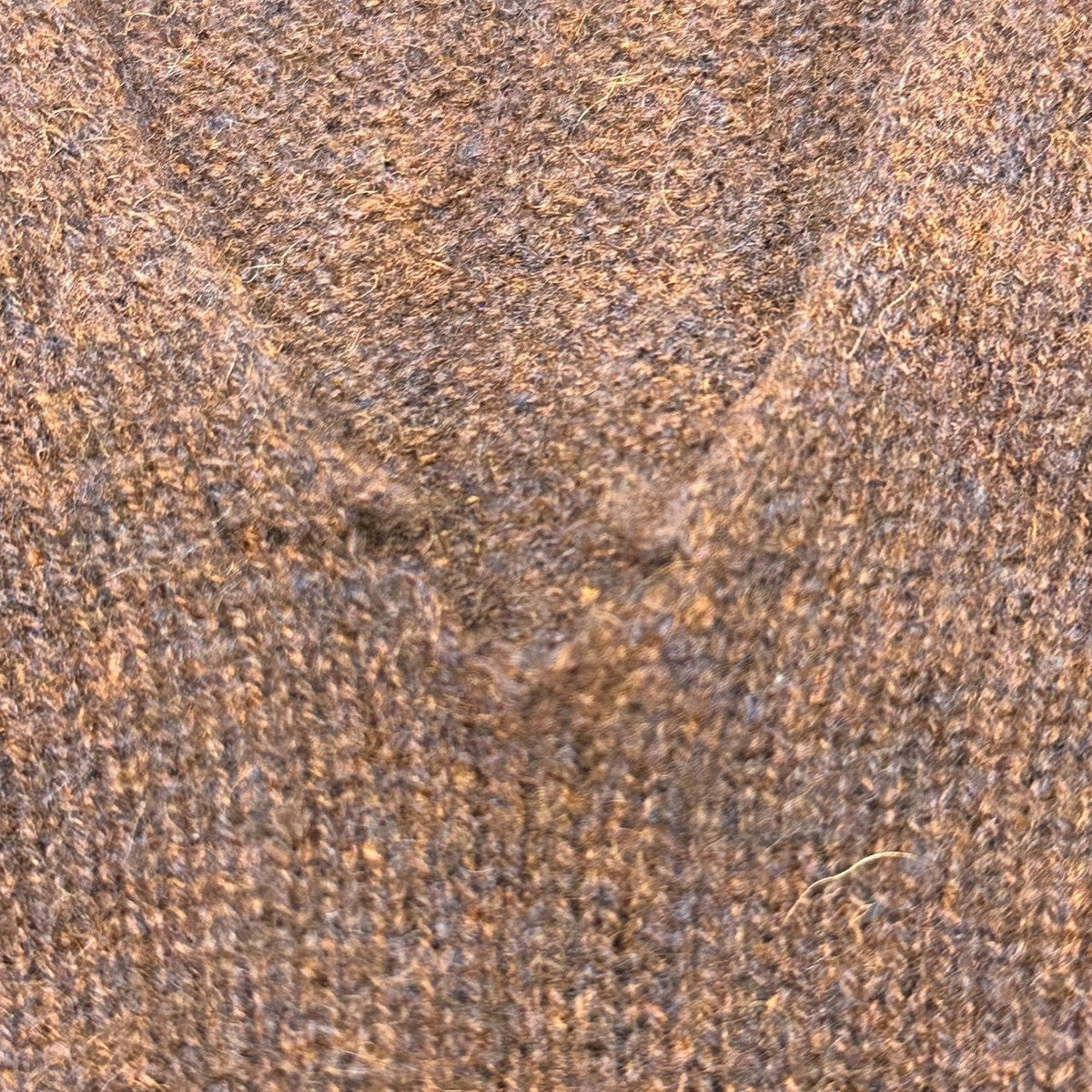 KHAITE Deep V-Neck Cashmere Knit Sweater Brown Size 40
