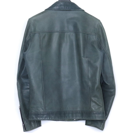 UNIFORM EXPERIMENT Double Riders Leather Jacket Gray Size 1