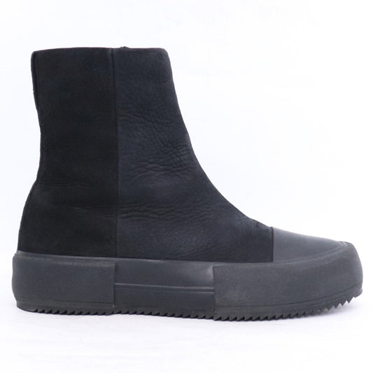 DEVOA Cow Nubuck Leather Hi-Top Sneakers Black Size EU 41