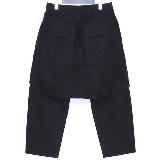 RICK OWENS 22SS Cargo Cropped Sarouel Pants Black Size 46