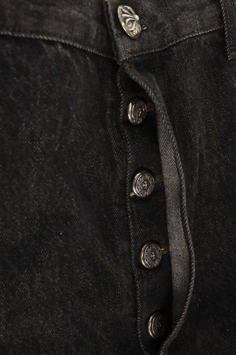Chrome Hearts U VNTG JEAN BLK RED TAB Patch Jeans Size 36