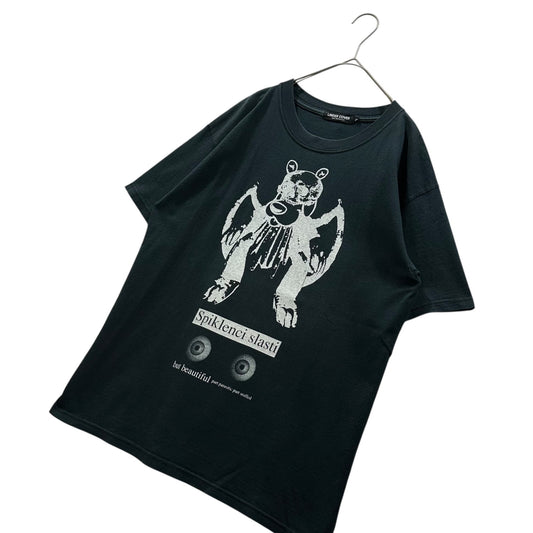 UNDERCOVER 04AW SPIKLENCI SLASTI Print T-Shirt Black Size M