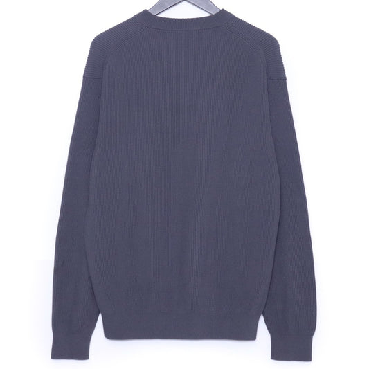 AURALEE 22SS Super Hard Twist Rib Knit Sweater Gray Size 4