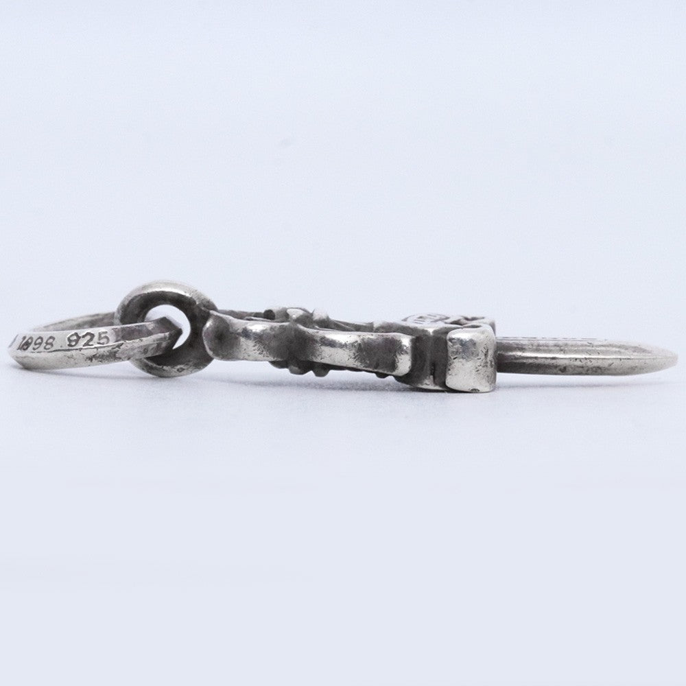 CHROME HEARTS #5 Dagger Charm Necklace Silver Size #5