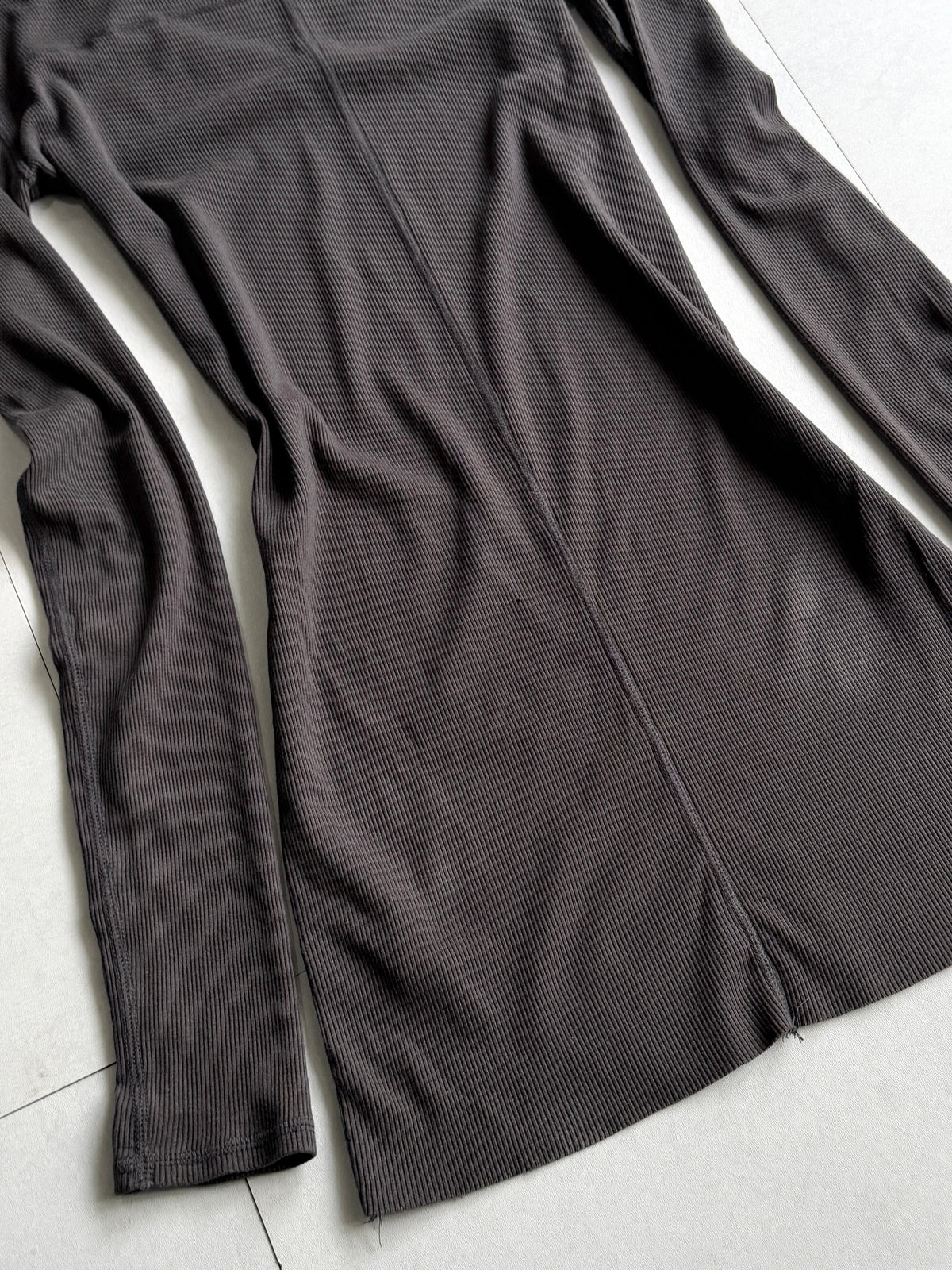 addaptation Ribbed Deep V-Neck Long Sleeve