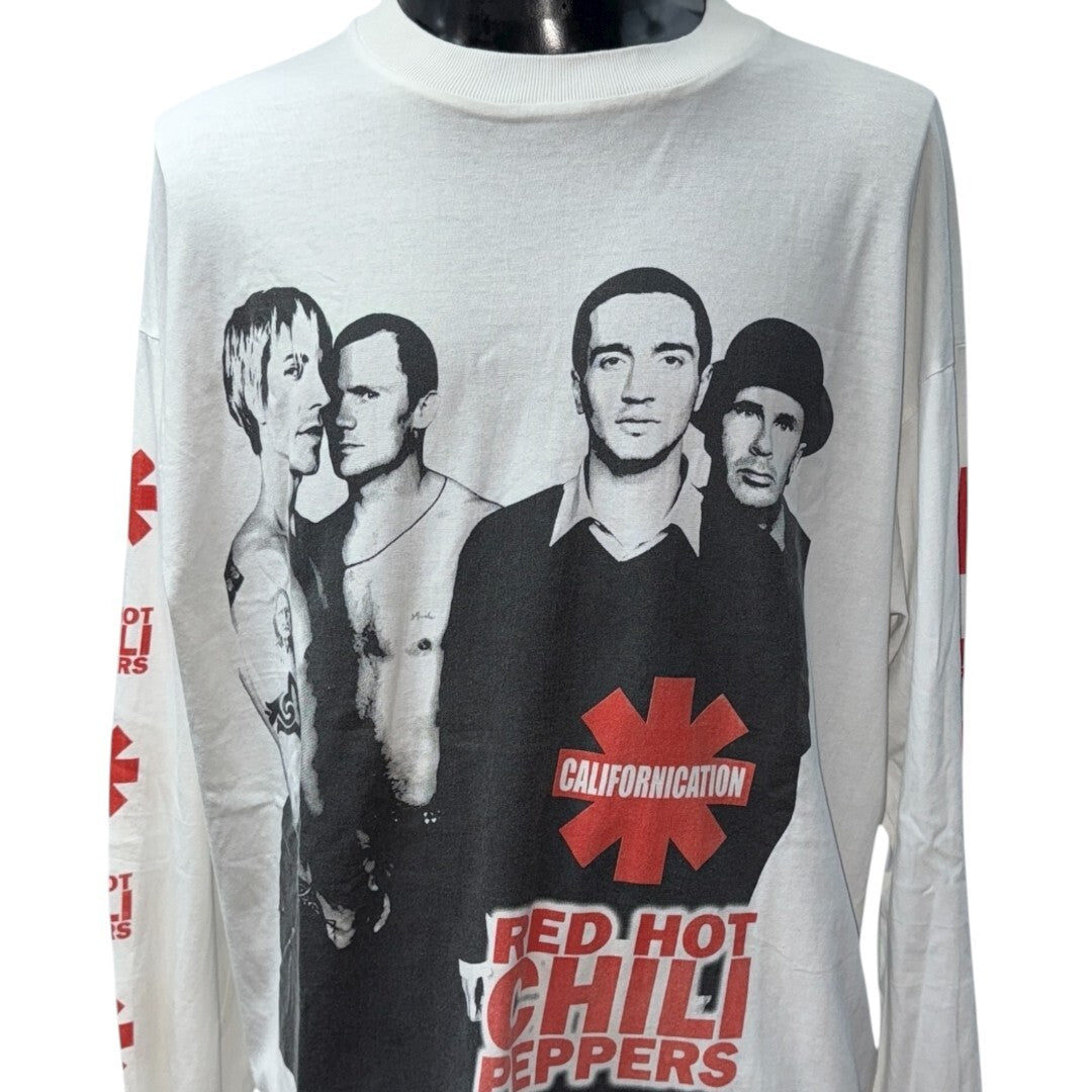 RED HOT CHILI PEPPERS CALIFORNICATION Long Sleeve T-Shirt Red Size XL