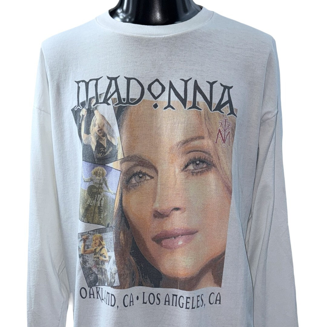 MADONNA ''DROWNED WORLD TOUR 2001'' Long Sleeve T-Shirt Size XL