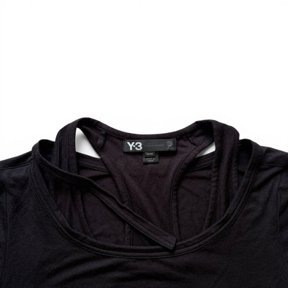 Yohji Yamamoto Y-3 Black T-Shirt Size XS