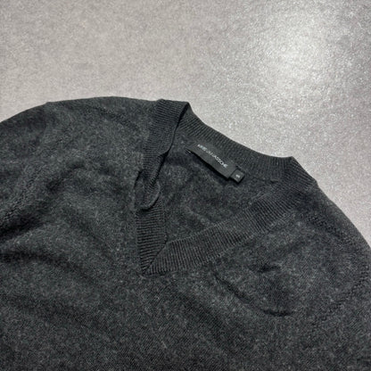 Kris Van Assche Gray V-neck Knit Size XS