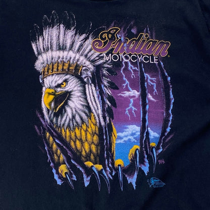 INDIAN MOTOCYCLE 90s Short Sleeve T-Shirt Black Size M
