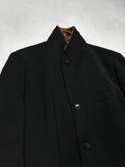 Comme des Garcons Leopard Flap Ester Tailored Jacket Size M