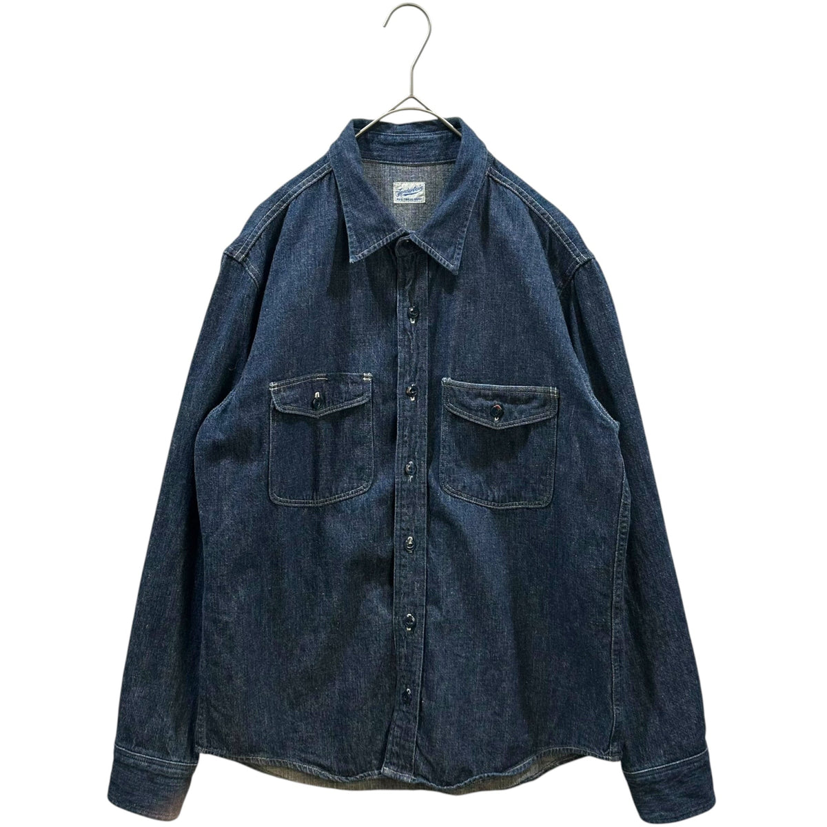 TENDERLOIN Indigo Denim Long Sleeve Work Shirt Size S