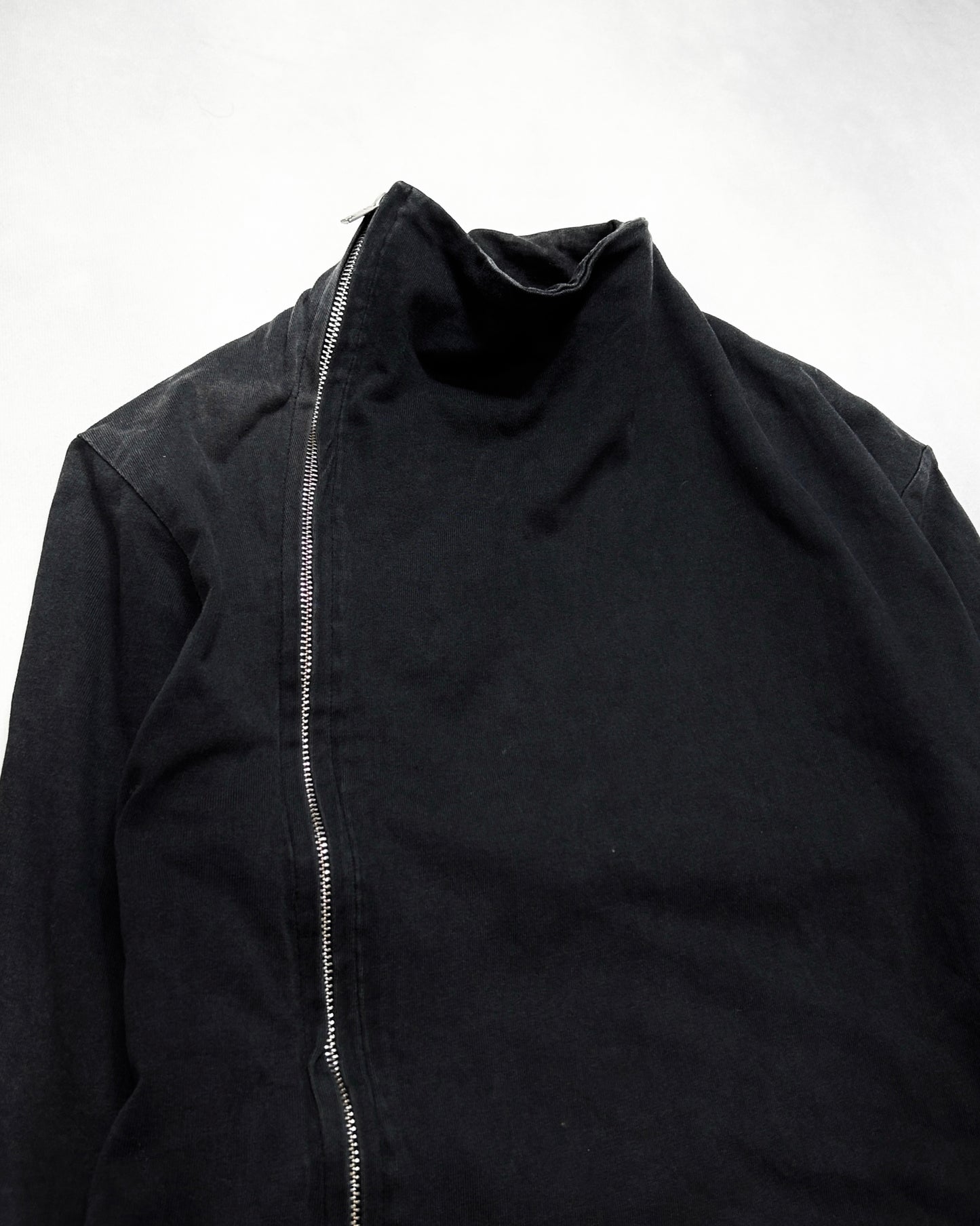 Lentrian Asymmetric Zip High Neck Jacket (F/W 2014) Size XS