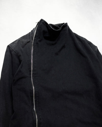 Lentrian Asymmetric Zip High Neck Jacket (F/W 2014) Size XS