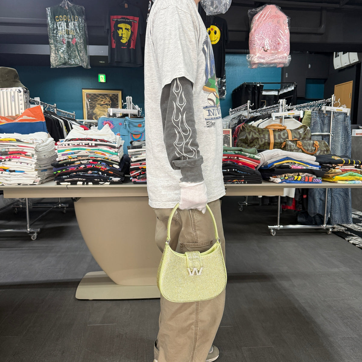 ALEXANDER WANG W Legacy Rhinestone Hobo Bag