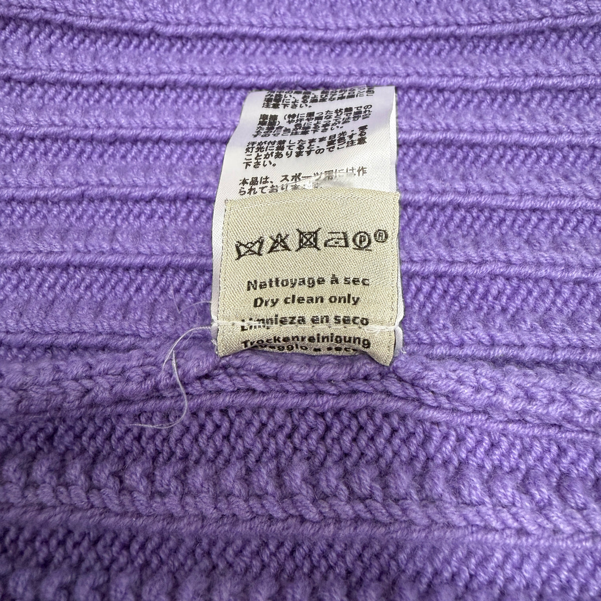 HERMES Cashmere Crewneck Sweater Light Purple Size EU-L