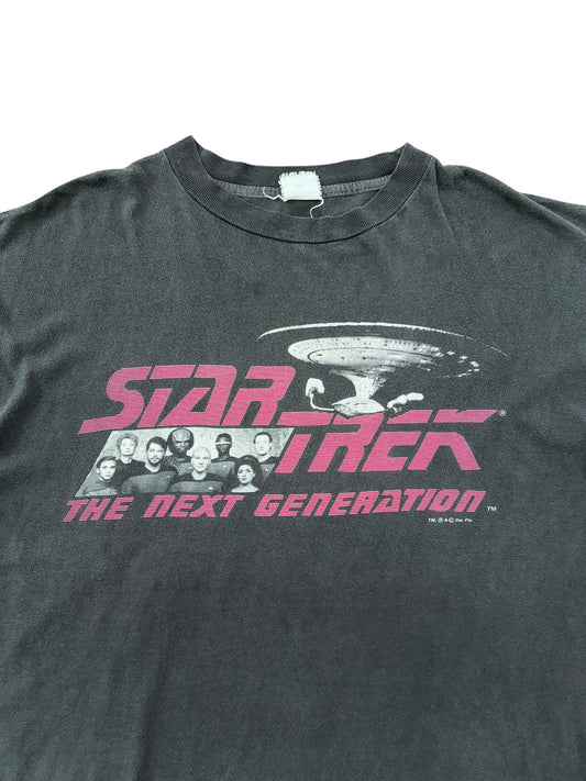 STAR TREK 90s The Next Generation Faded Pink Print Size XL