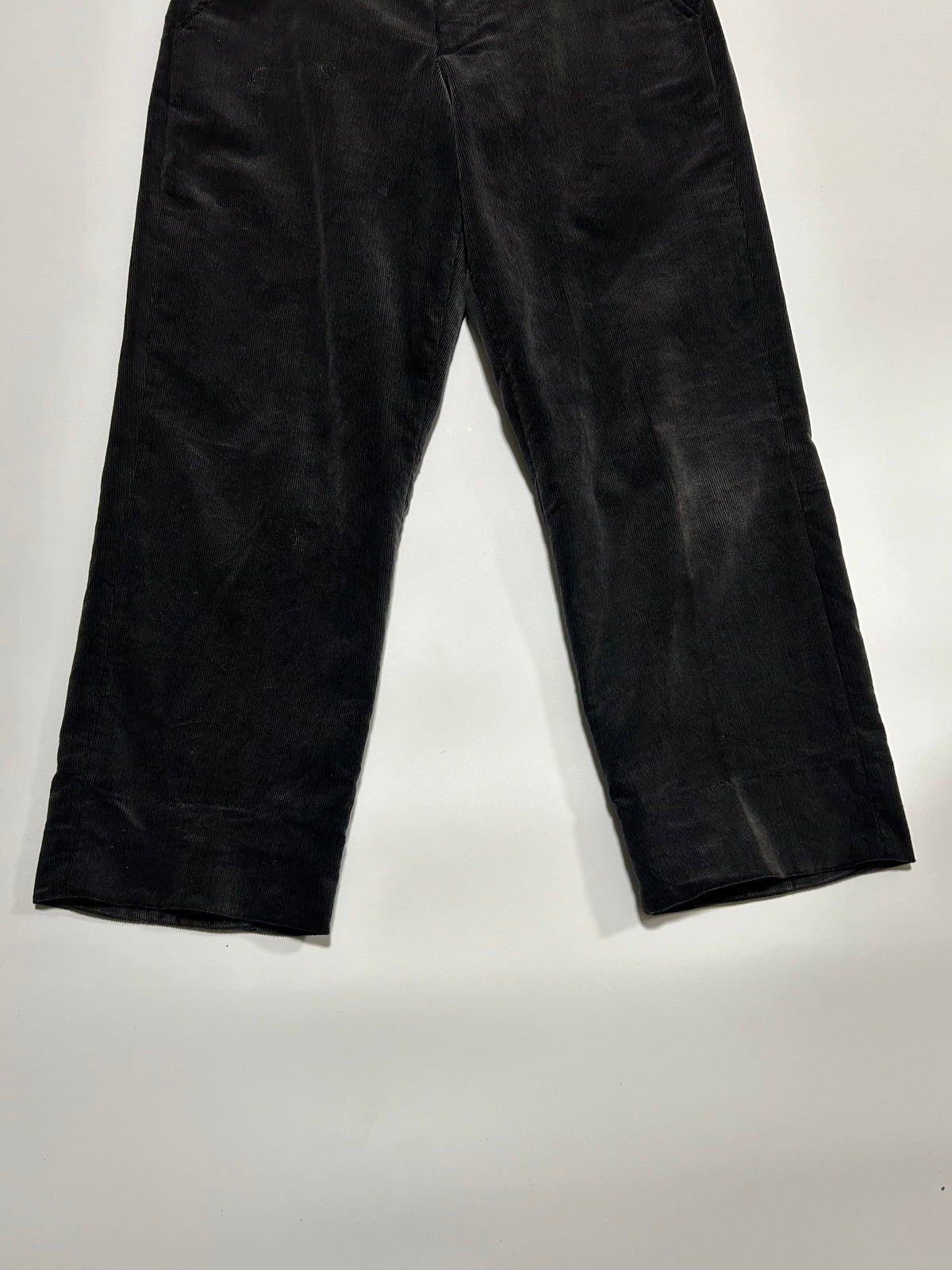 EMPORIO ARMANI AW2001 Corduroy Pants Black Size 46
