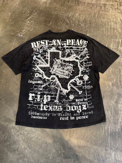 Vintage DJ Screw Black Cotton Tee Size XXL