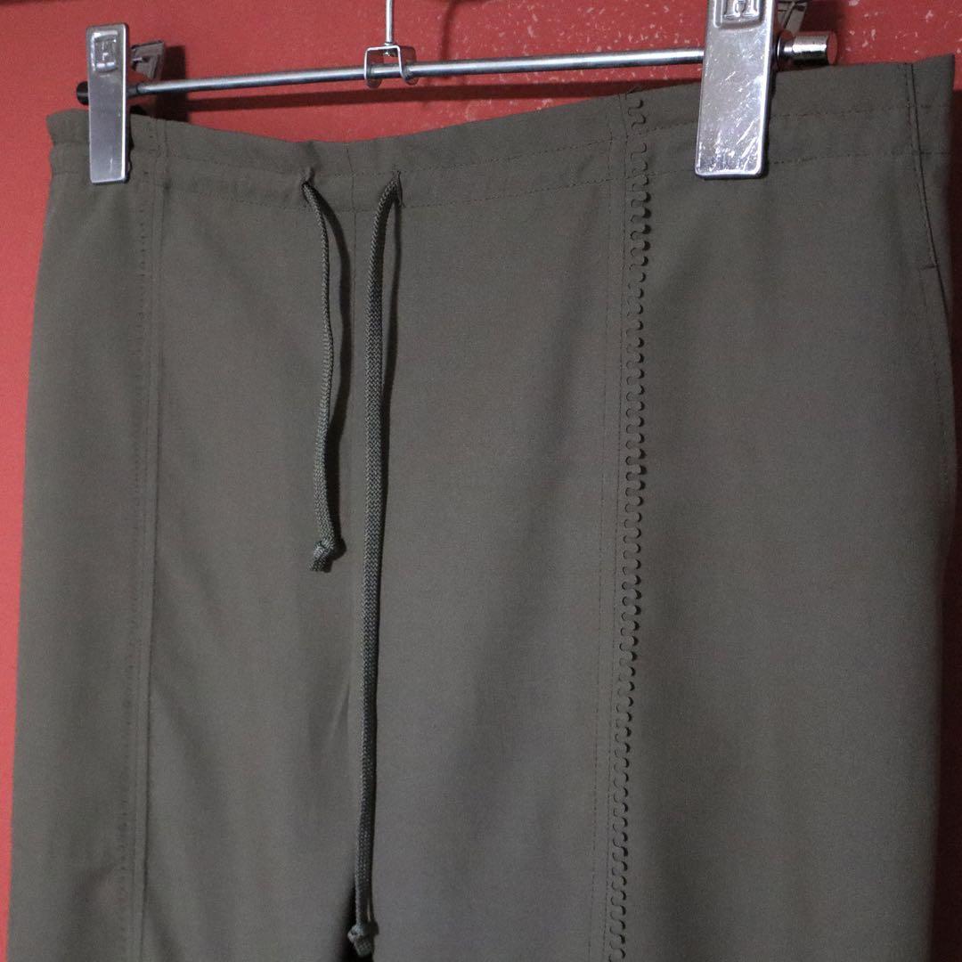 Vintage Pleats Please Green Slit Stitch Pleats Pants Size 1
