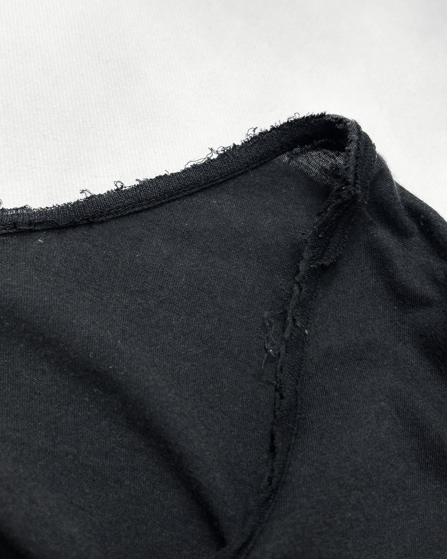 SILENT DAMIR DOMA Twisted Raw-Edge T-Shirt Black Size XS