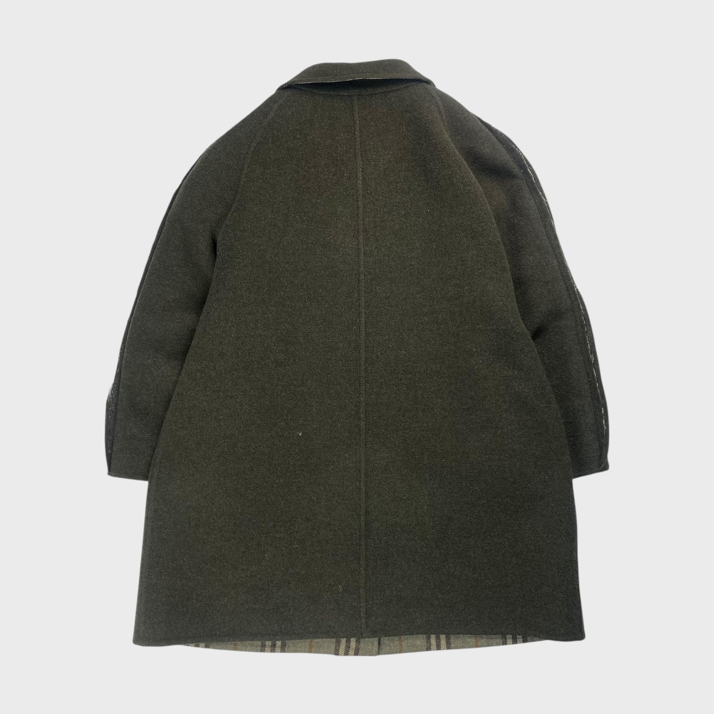 Burberrys' 90s Reversible Wool Short Coat Nova Check Size M