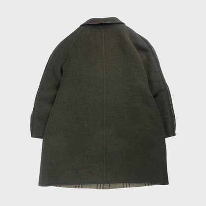 Burberrys' 90s Reversible Wool Short Coat Nova Check Size M