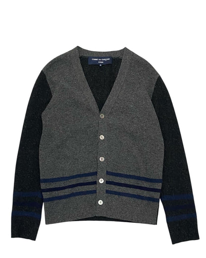 Comme des Garcons Homme Wool Cardigan Striped Detail