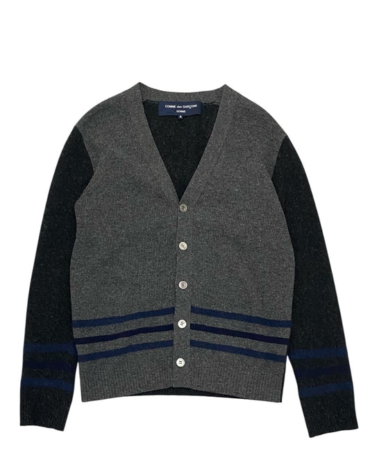 Comme des Garcons Homme Wool Cardigan Striped Detail