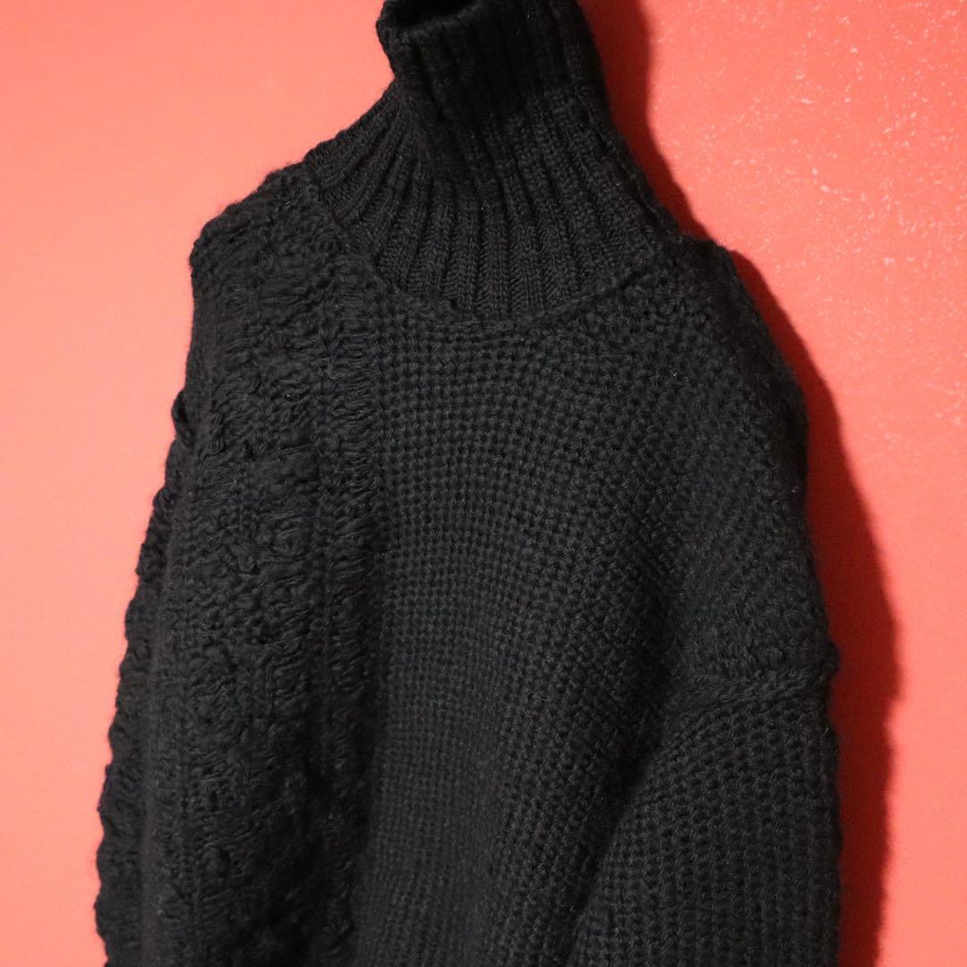 Y's 22AW Asymmetric Deconstructed Wool Knit Size 2