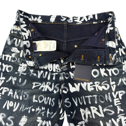 LOUIS VUITTON 25AW NIGO x Pharrell Denim Pants Size 30