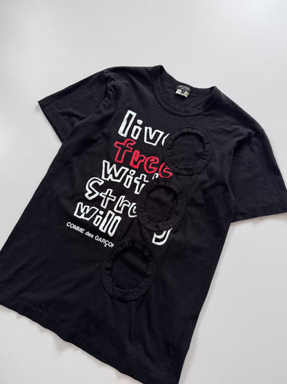Comme des Garcons Homme Plus Black T-Shirt Size S
