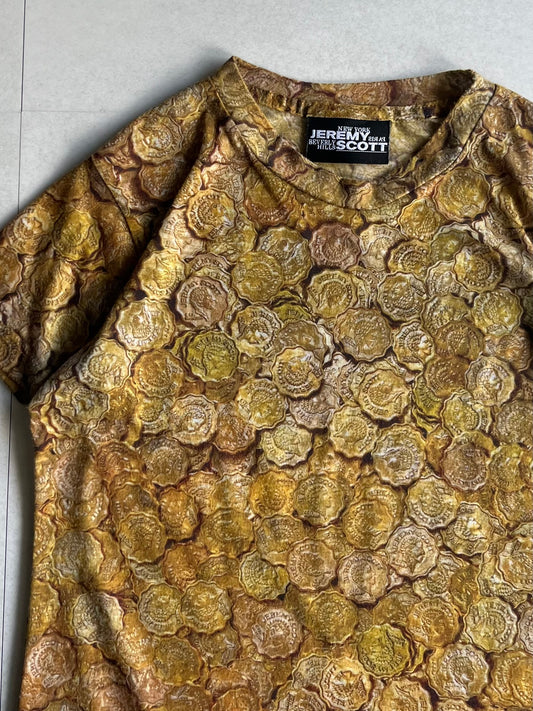 Jeremy Scott Design Polyester T-Shirt Size S