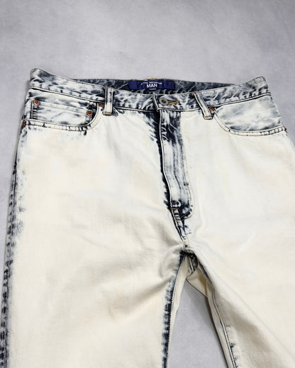 Junya Watanabe Acid Wash Bootcut Jeans Multi S/S2026 Size S