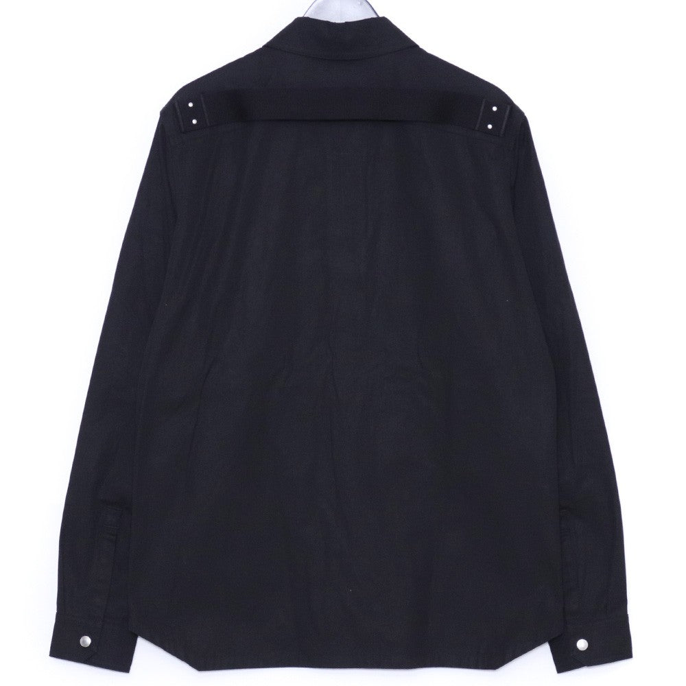 RICK OWENS 21SS Oversized Shirt Jacket Black Size 48