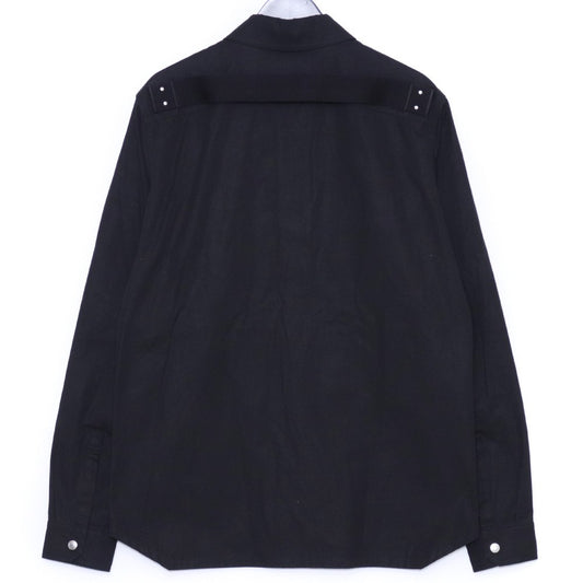 RICK OWENS 21SS Oversized Shirt Jacket Black Size 48