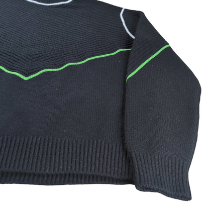 BOTTEGA VENETA Cashmere Blend Overlock Sweater Black Size XS